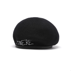 SLOGAN BERET / BLACK