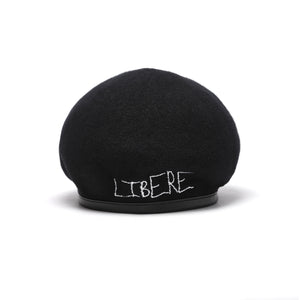 SLOGAN BERET / BLACK