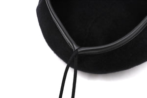 SLOGAN BERET / BLACK