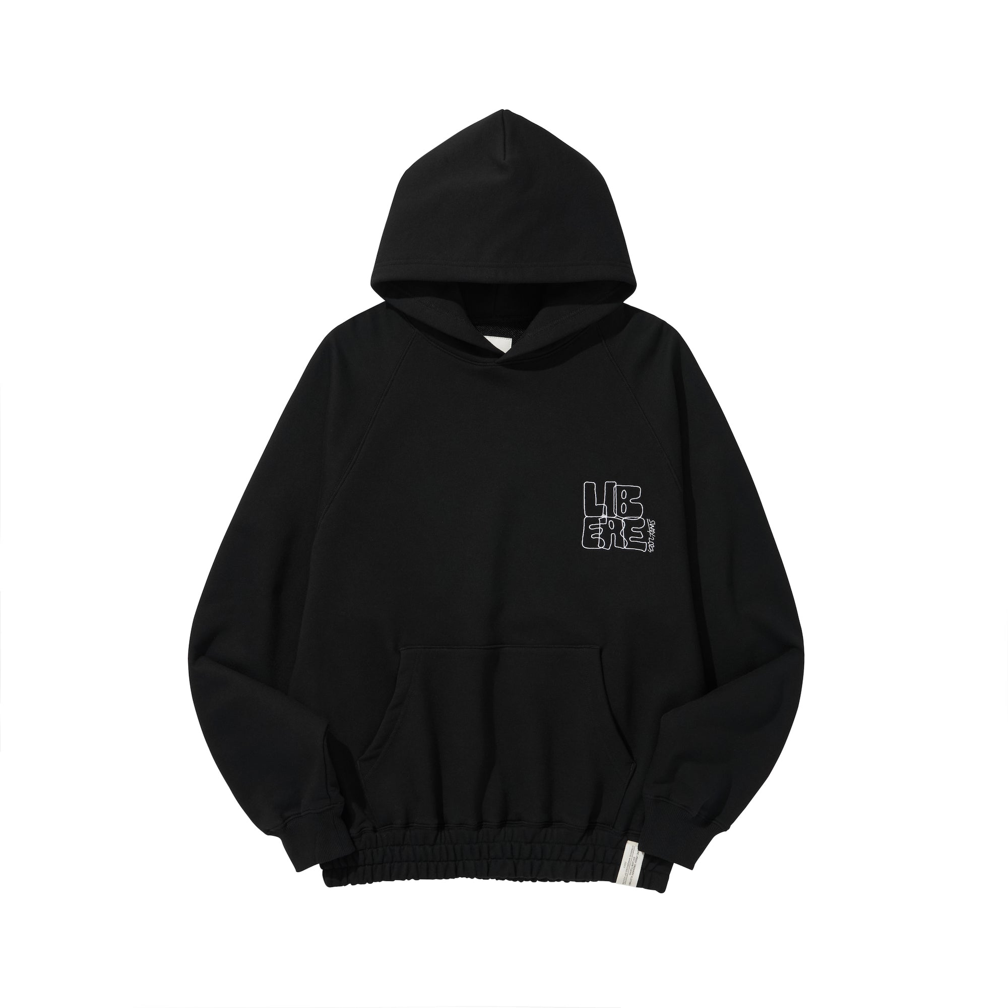LOGO BANDING HOODIE / BLACK