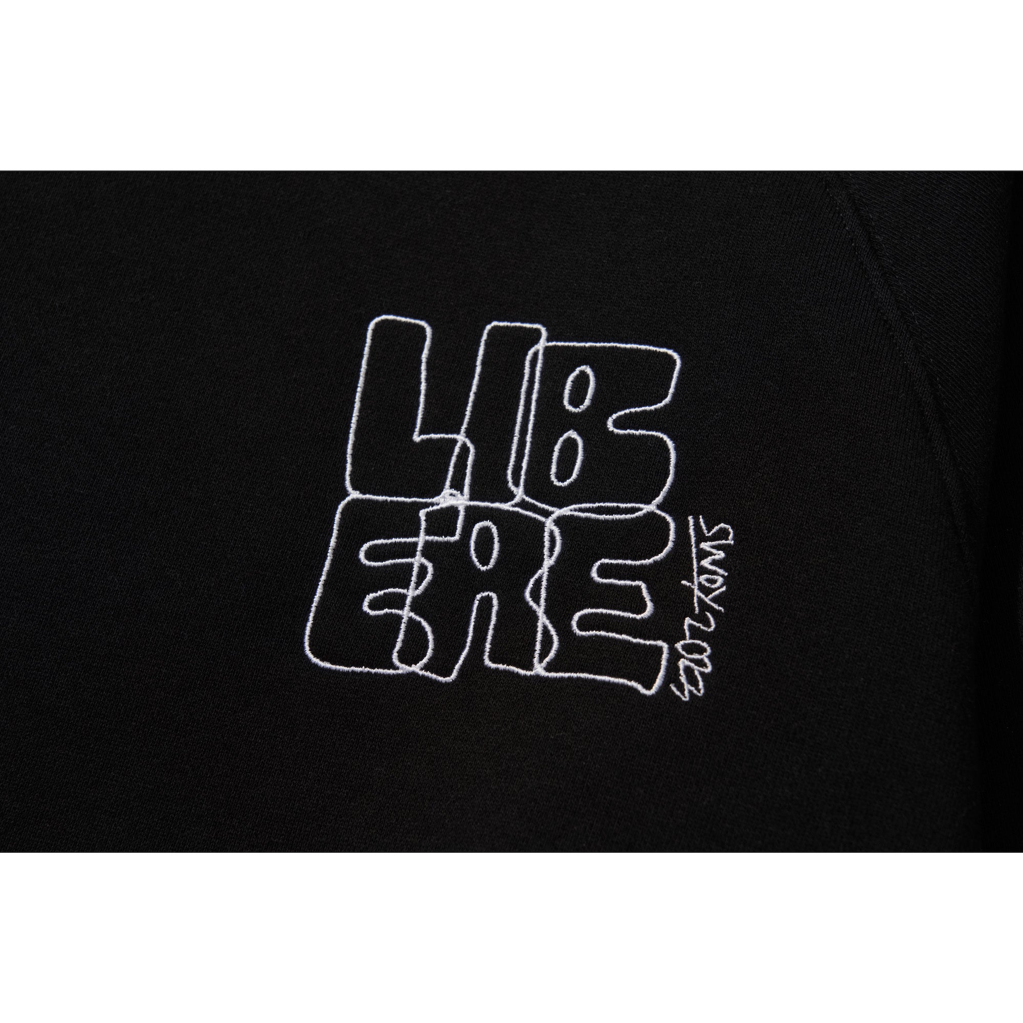LOGO BANDING HOODIE / BLACK
