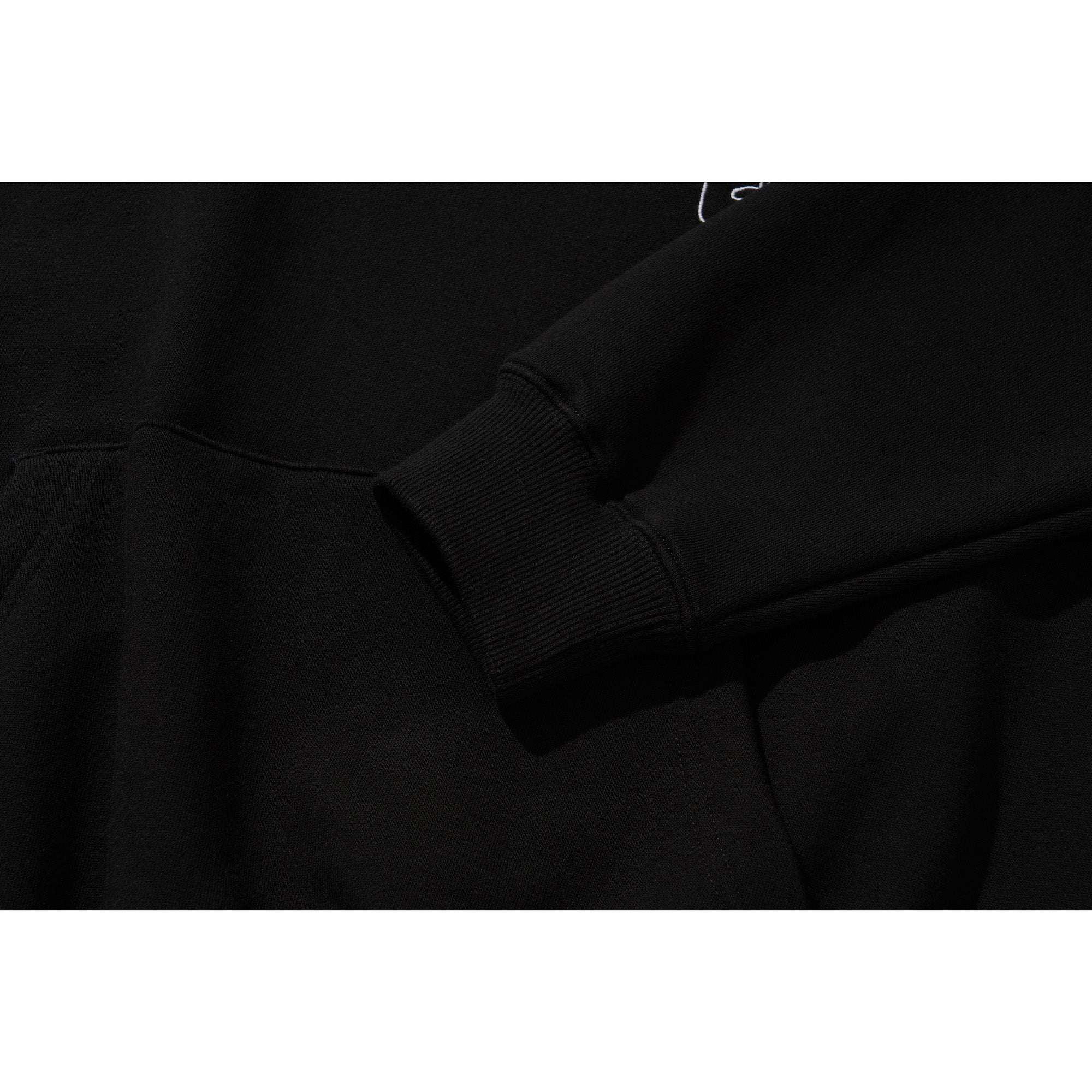 LOGO BANDING HOODIE / BLACK