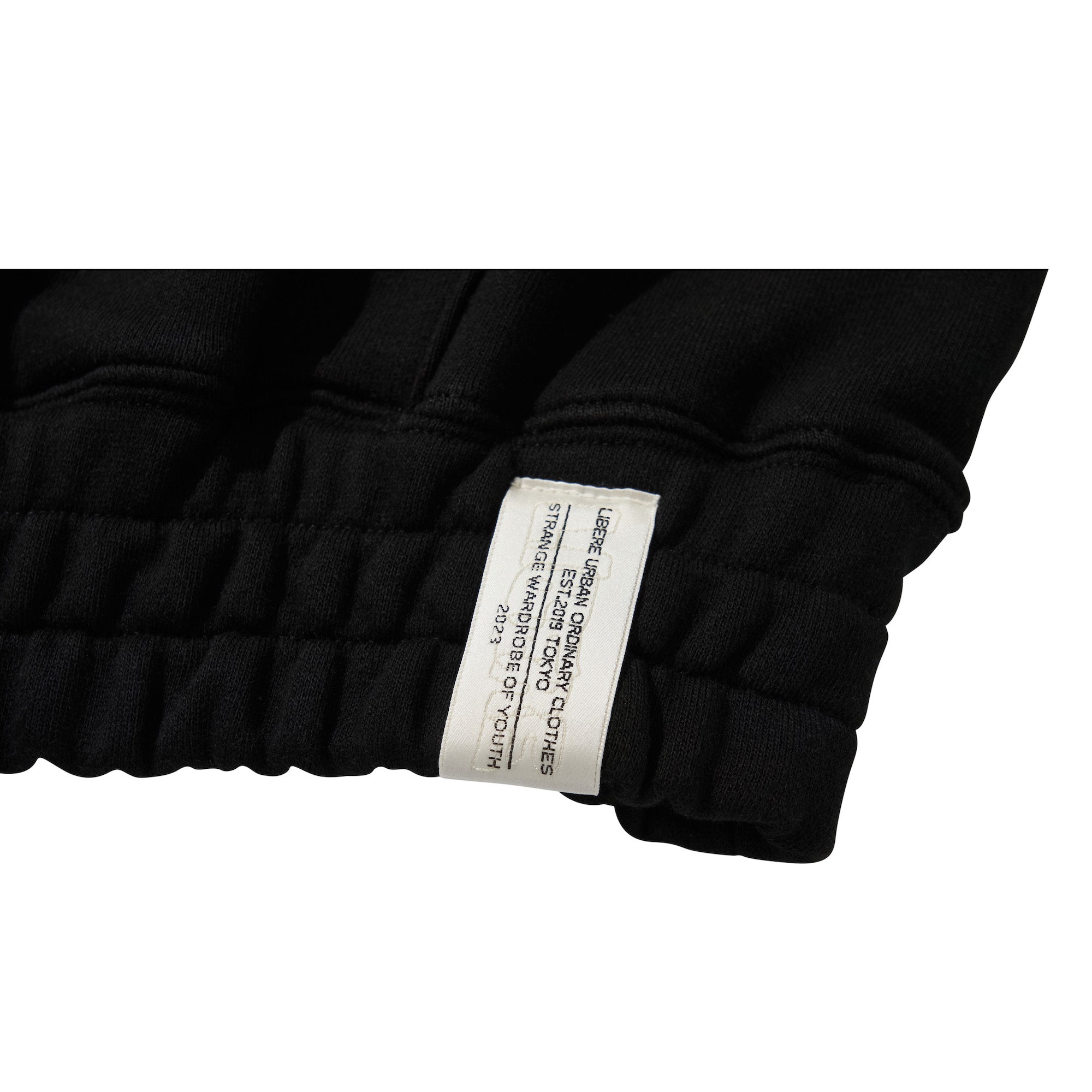 LOGO BANDING HOODIE / BLACK