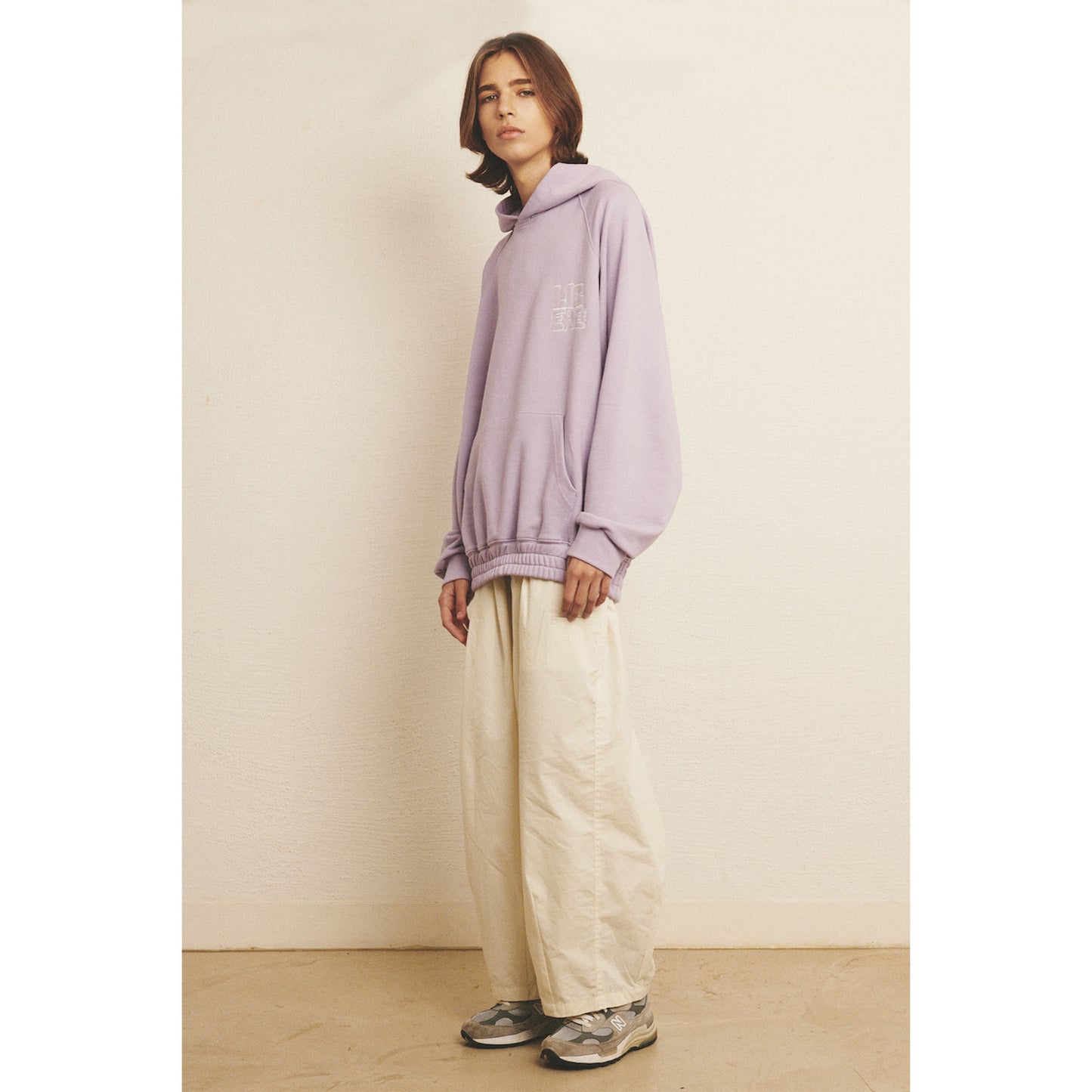 LOGO BANDING HOODIE / VIOLET