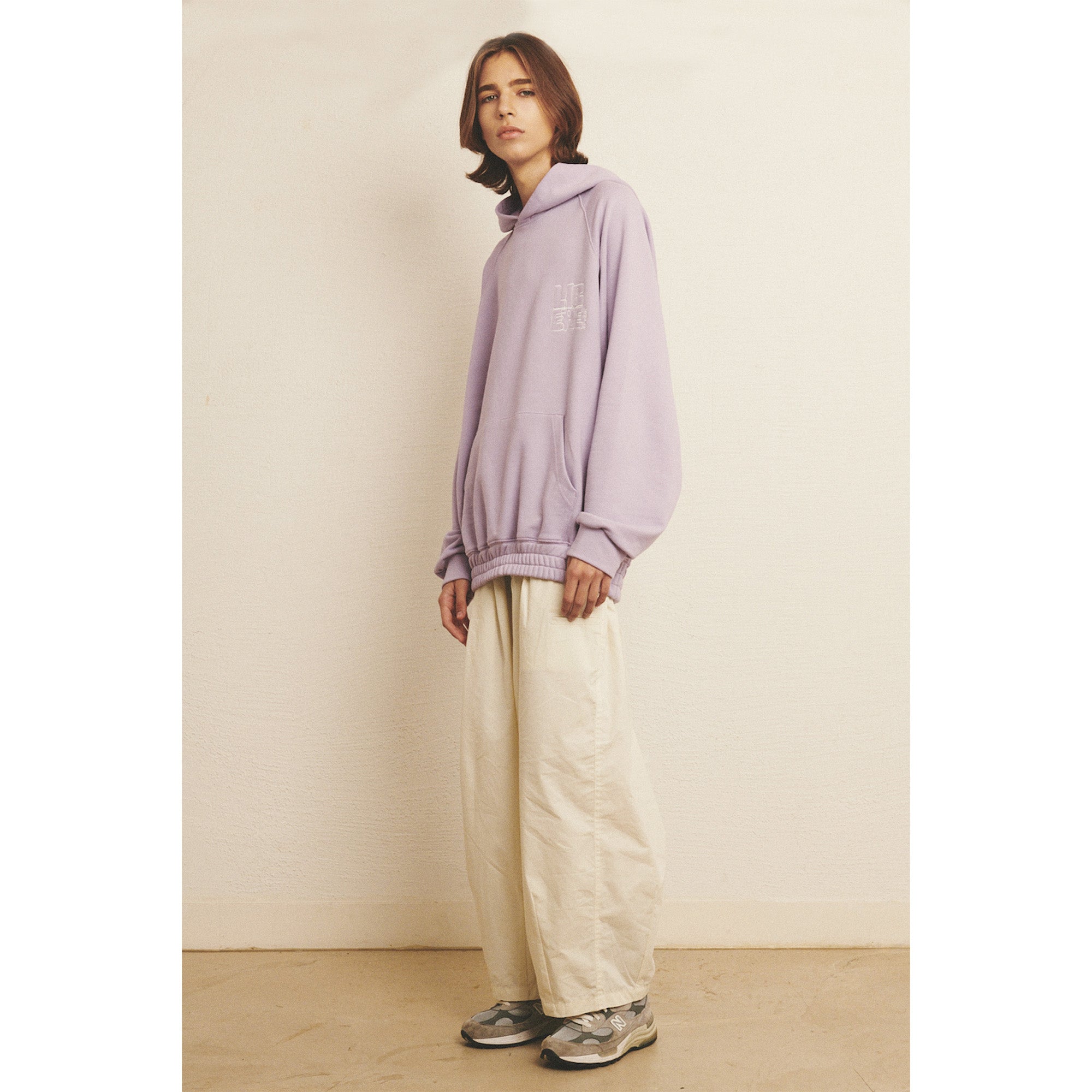 LOGO BANDING HOODIE / VIOLET