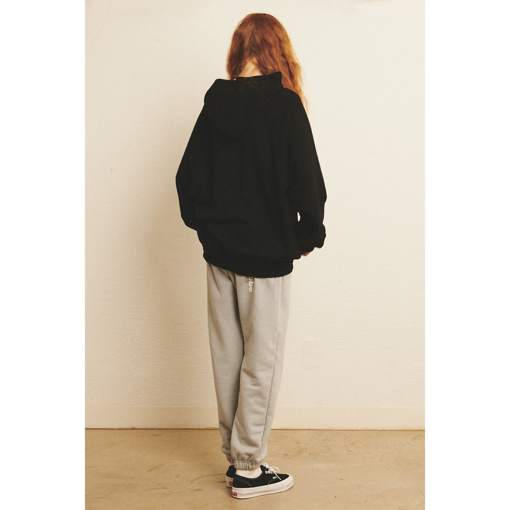 LOGO BANDING HOODIE / BLACK