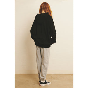 LOGO BANDING HOODIE / BLACK