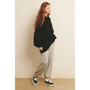LOGO BANDING HOODIE / BLACK