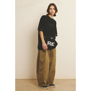 WIDE EASY BALLOON PANTS / OLIVE KHAKI