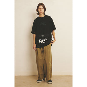 WIDE EASY BALLOON PANTS / OLIVE KHAKI