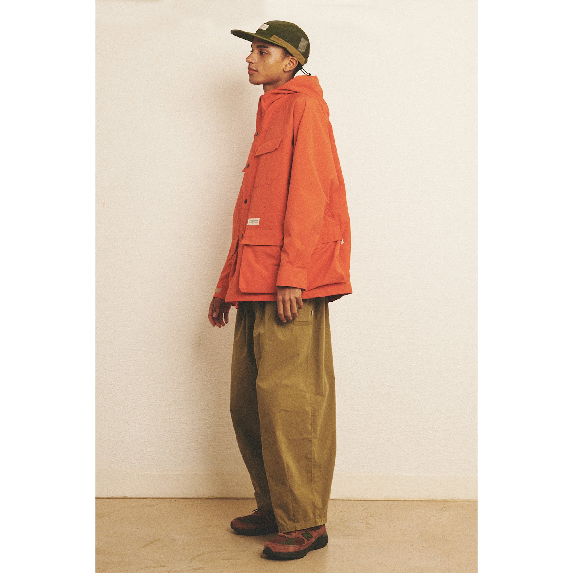 WIDE EASY BALLOON PANTS / OLIVE KHAKI