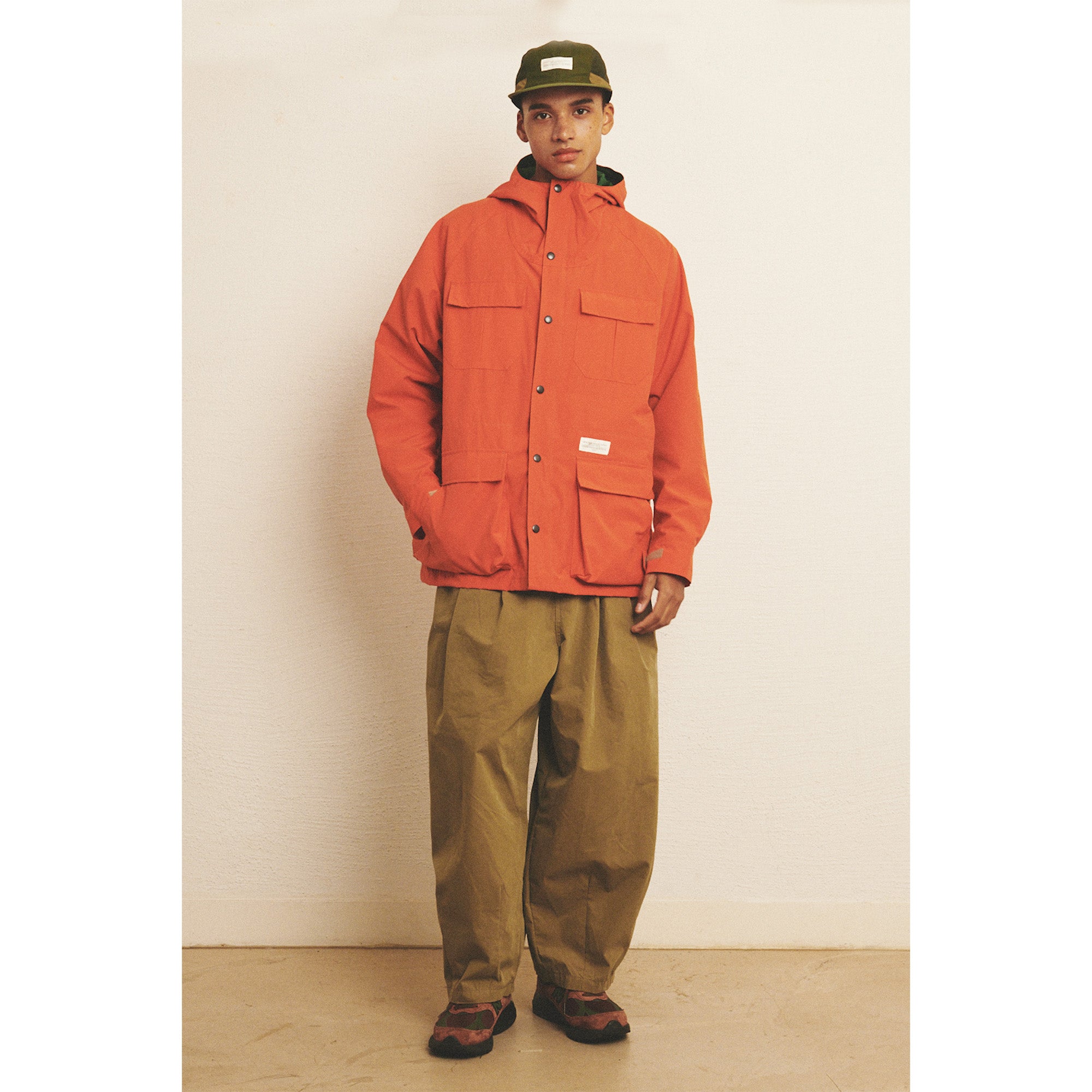 WIDE EASY BALLOON PANTS / OLIVE KHAKI
