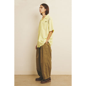 WIDE EASY BALLOON PANTS / OLIVE KHAKI