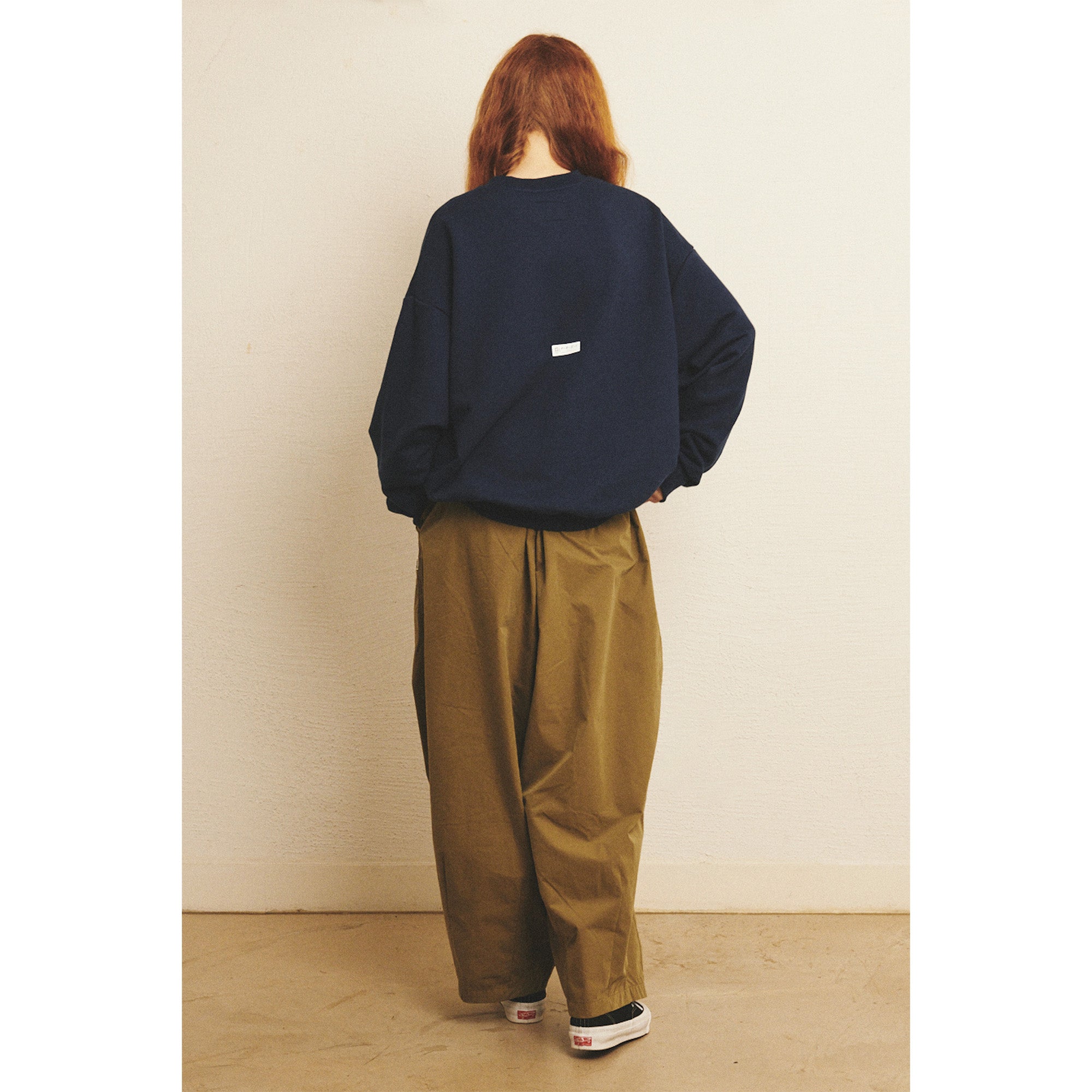 WIDE EASY BALLOON PANTS / OLIVE KHAKI