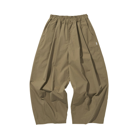 WIDE EASY BALLOON PANTS / OLIVE KHAKI