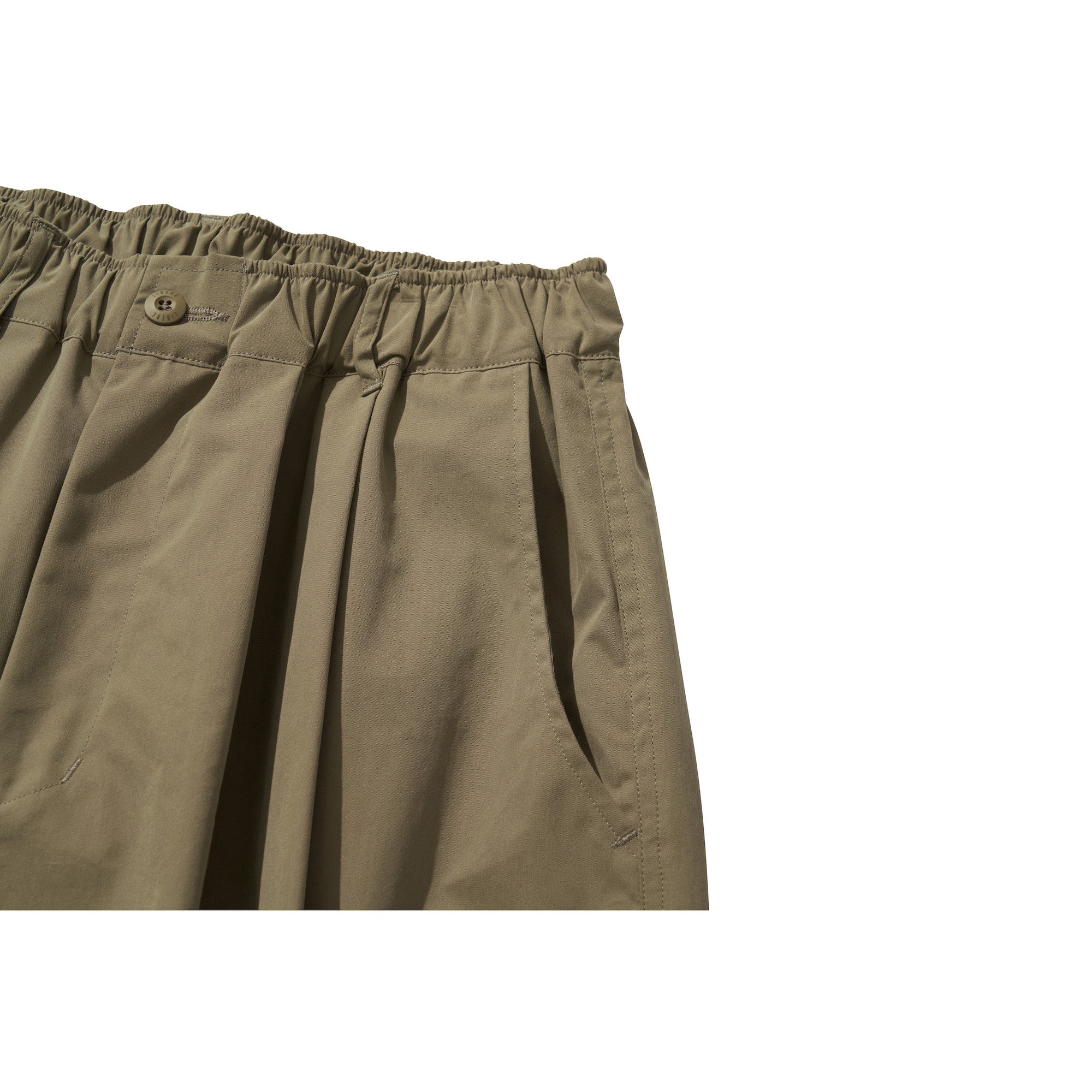 WIDE EASY BALLOON PANTS / OLIVE KHAKI