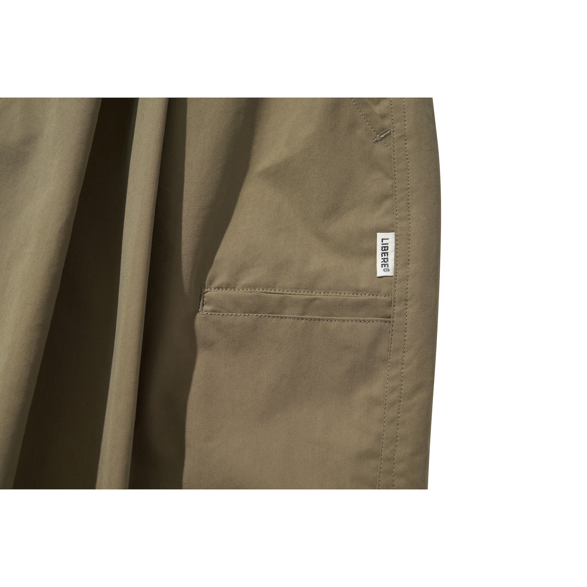 WIDE EASY BALLOON PANTS / OLIVE KHAKI