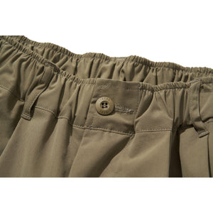 WIDE EASY BALLOON PANTS / OLIVE KHAKI