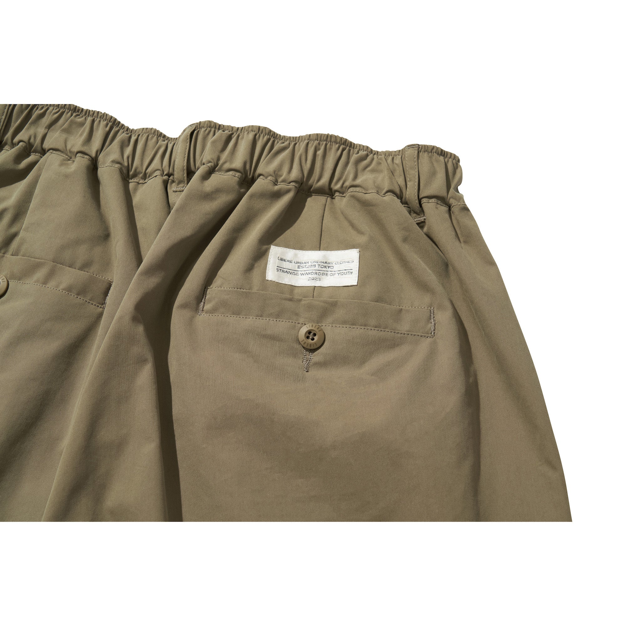 WIDE EASY BALLOON PANTS / OLIVE KHAKI