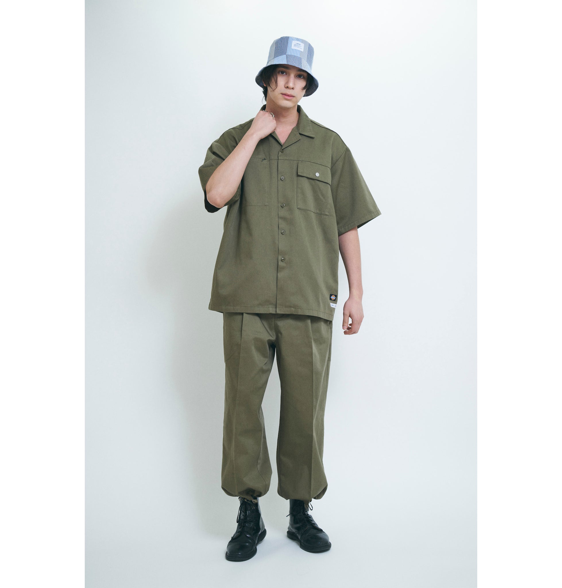 LIBERE X DICKIES®︎　PLUS WORK SHIRTS / OLIVE